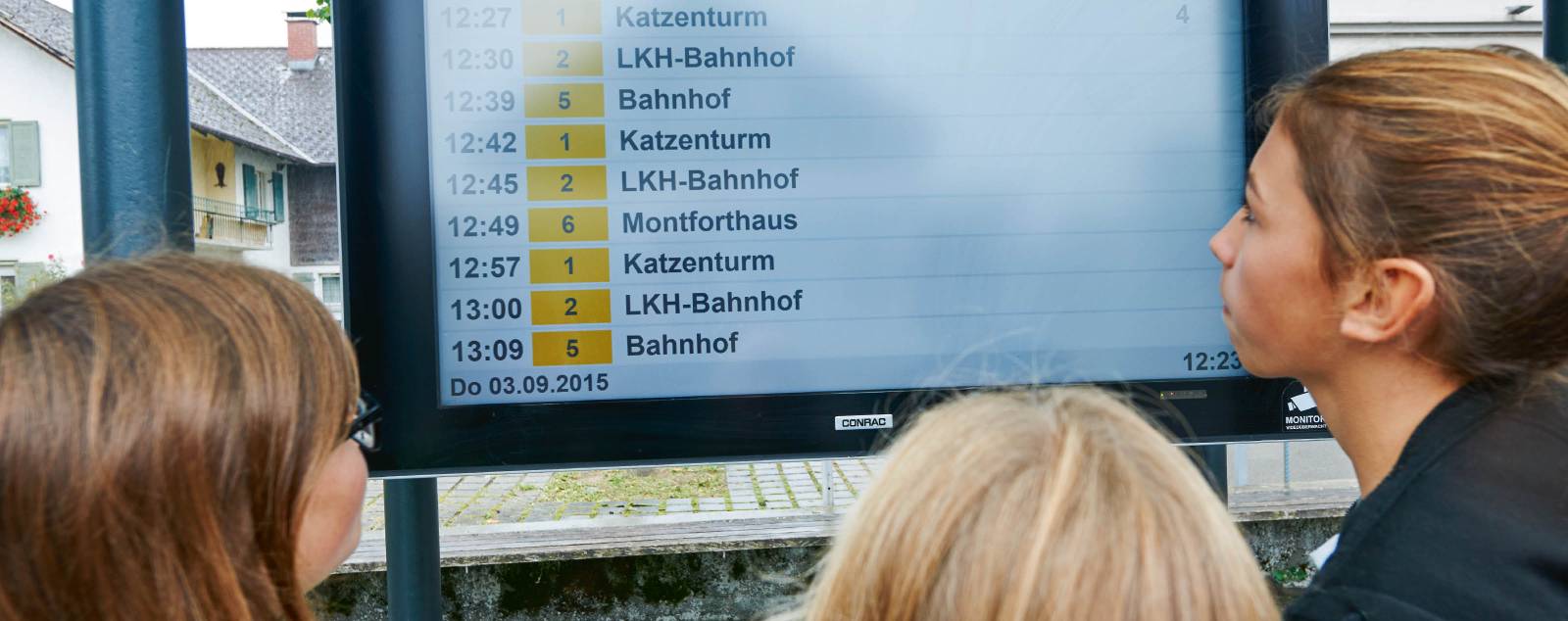 DFI Abfahrtszeiten - Monitore oder Ansicht am Handy / Web | InfoMATRIK DFI Abfahrtszeiten - Monitore oder Ansicht am Handy / Web | InfoMATRIK