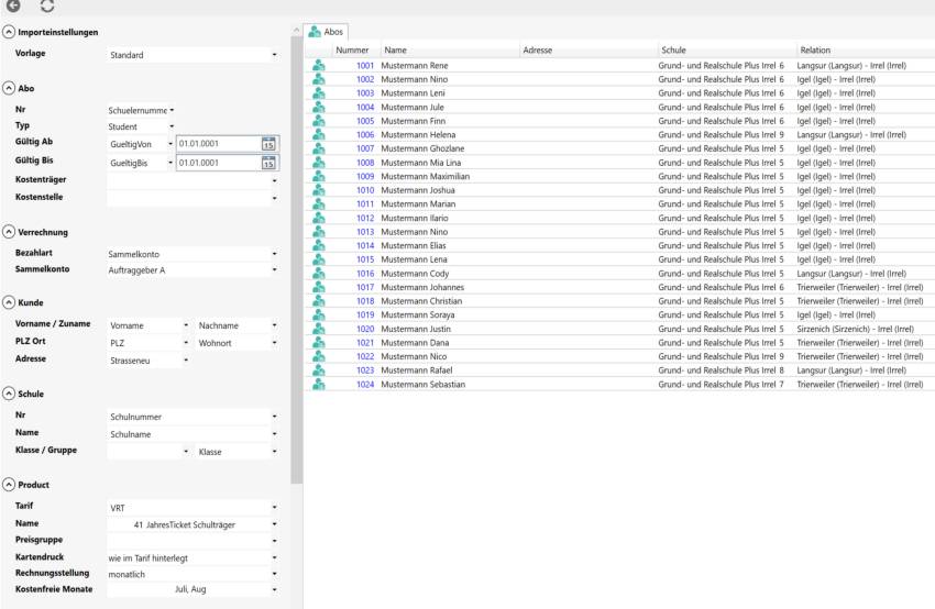 Schneller und einfacher Datenimport über vielfältige Formate