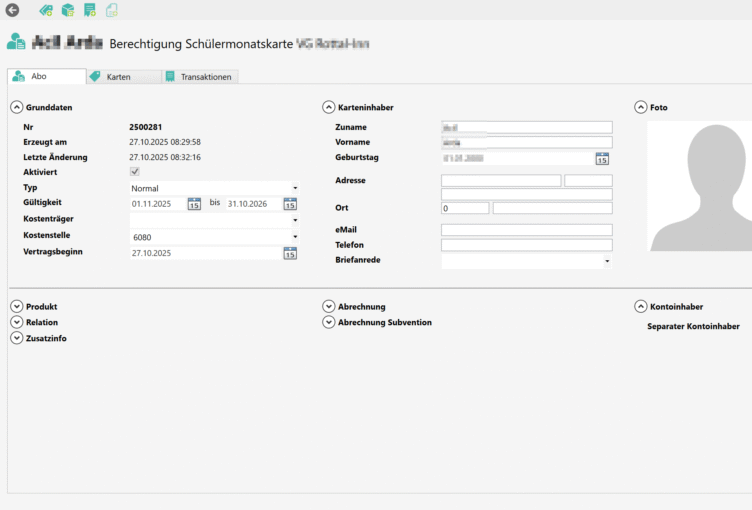 Schneller Sammeldruck der Abos