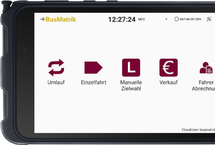 Dezentrale Fahrerabrechnung am Tablet | BusMATRIK