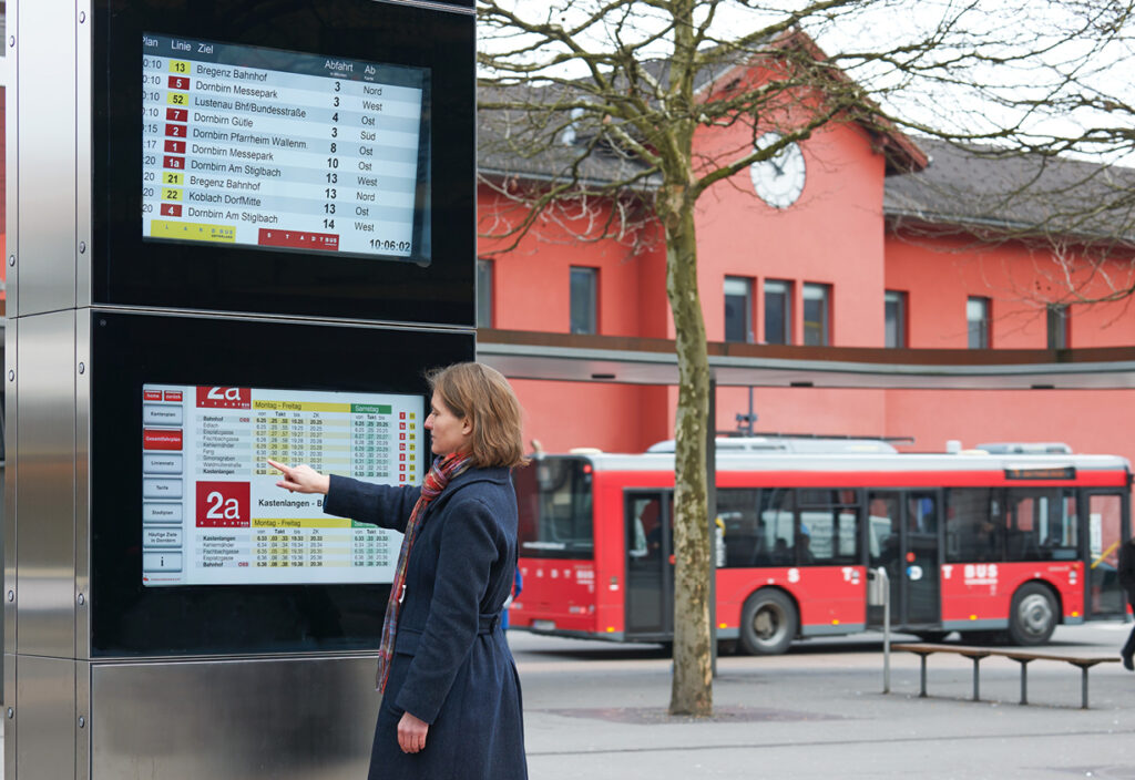 InfoMATRIK, die dynamische Fahrgastinformation mit Reporting